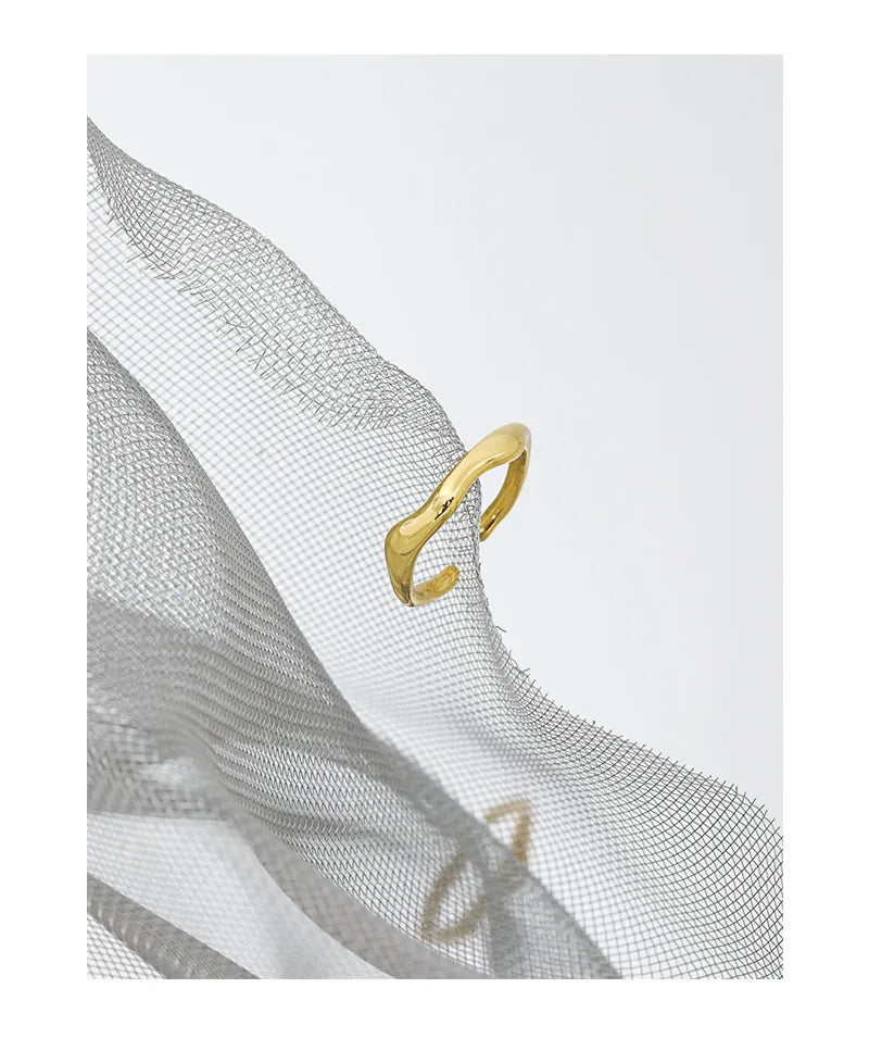 VIANRLA Adjustable Ring Unisex Sterling Silver Adjustable Rings 925 Open Ring