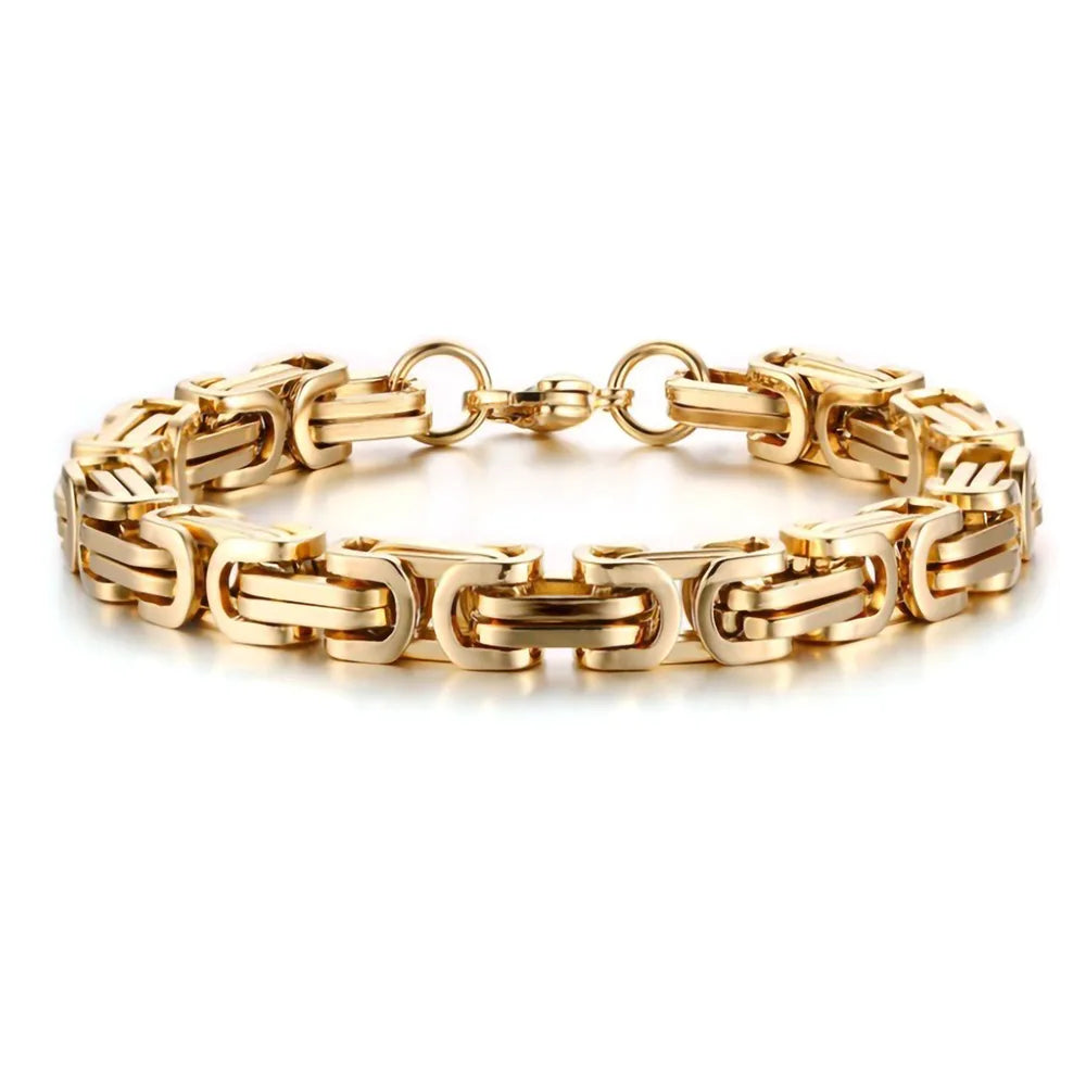 Stainless Steel 8mm Thick Chunky Motorcycle Chain Jewelry Men king Chains Bracelet Unisex Men and Women