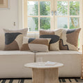 Innermor Geometric Tufted Polyester Cotton Fabric Cushion Covers Abstract Style Throw Pillow Case for Home Sofa Office Hotel