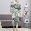 Wholesale Plus Size Autumn Men Pajamas Set Round Collar Long Sleeve Trousers Sleepwear Leisure Pajamas Suit for Home Wear