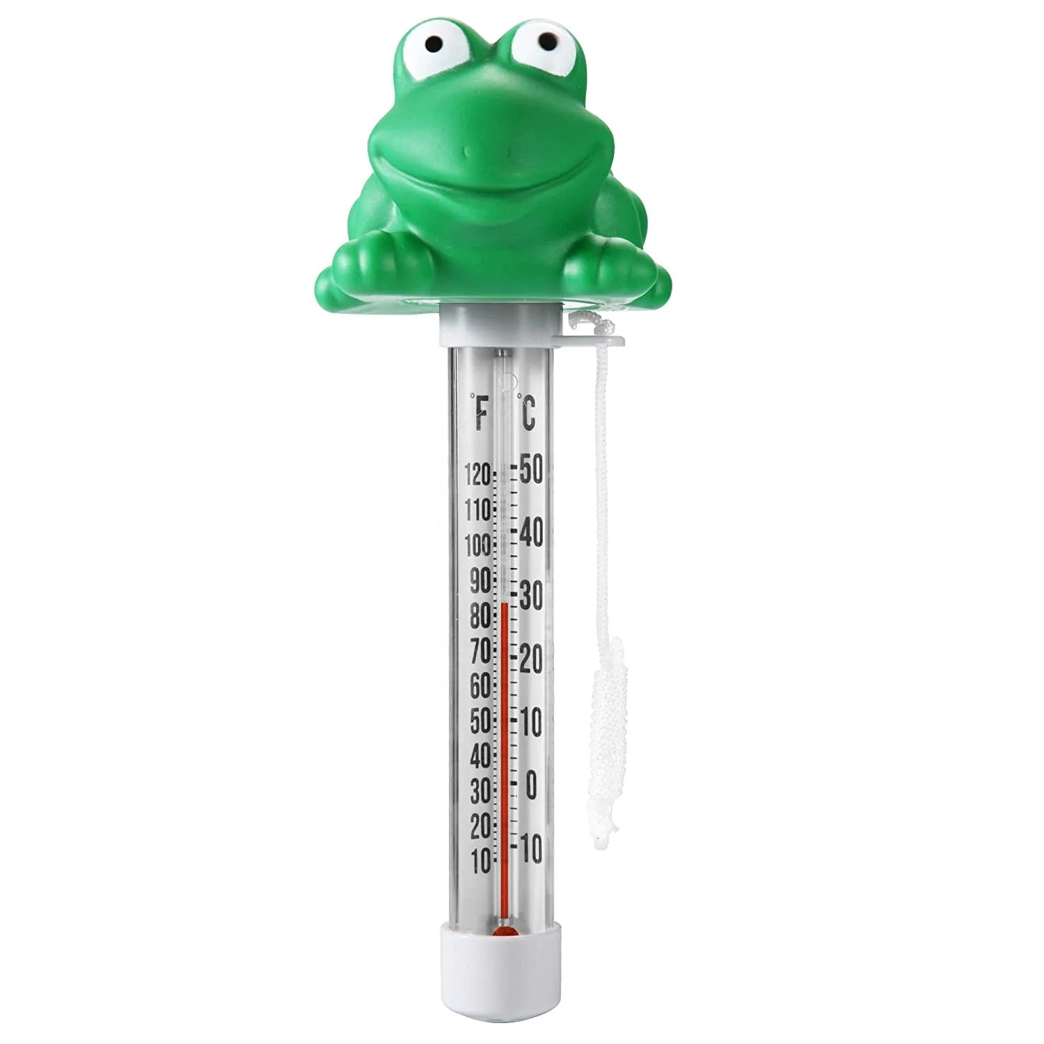Large Easy Read Floating Water Pool Thermometer with String for Outdoor & Indoor Swimming Pools Spas