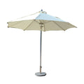FEAMONT Custom 10ft Outdoor Waterproof Green Umbrella Luxury Straight Fabric Sunshade for Adults for Garden Party Beach Use OEM