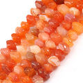 Wholesale 6*11mm Natural Irregular Red Botswana Agates Stone Loose Beads for Jewelry Making DIY
