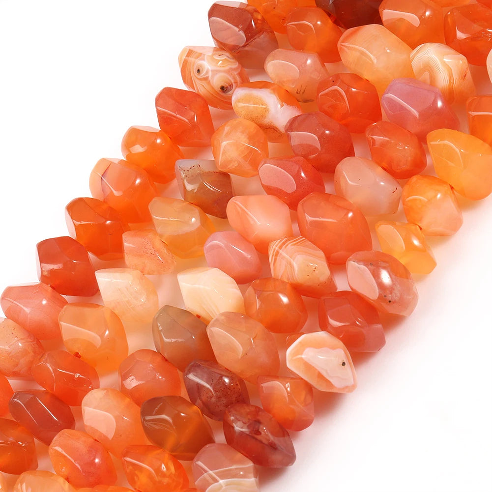 Wholesale 6*11mm Natural Irregular Red Botswana Agates Stone Loose Beads for Jewelry Making DIY