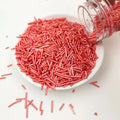 For Sweet Red Pearlescent Sugar Bead Cake Sprinkles in Bag-Bakery Decoration Ingredients