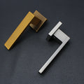 China Industrial High Standard Zinc Alloy Antique Brass Lever Handle Interior Passage Privacy Dummy Door Square Handle