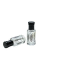 Abeisi Arabian Luxury 3ml 6ml 10ml 12ml Simple Oud Perfume Oils Glass Attar Bottle with Black Screw Cap MegaBDM