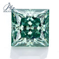 Holycome Green VVS1 Moissanite Diamond Lab Grown Gra Certificated Princess Cut Reddit ODM OEM Princess Cut Moissanite