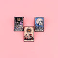 Can Custom Tarot Card Soft Enamel Lapel Pin Wholesale Source Factory Manufacturer Gothic Skull Sun Moon Star Metal Brooch Badges
