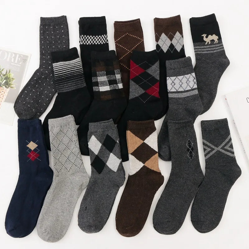 Xianghui Wholesale Men's and Women's Rabbit Wool Leisure Tube Thick Warm Socks Autumn and Winter Business Cotton Socks