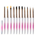 Full Set 15pcs Drawing Painting Liner Dotting Nail Art Pen Nail Design Brush Set for Nail Salon