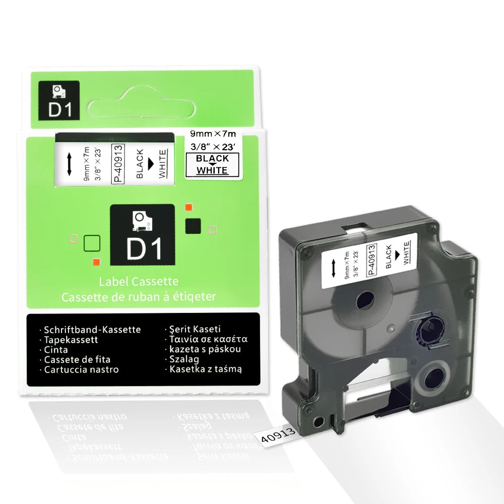 Orison High-performance Label Maker DYMO LabelManager Printer Label Compatible Dymo D1 Label Tape 40913 9mm