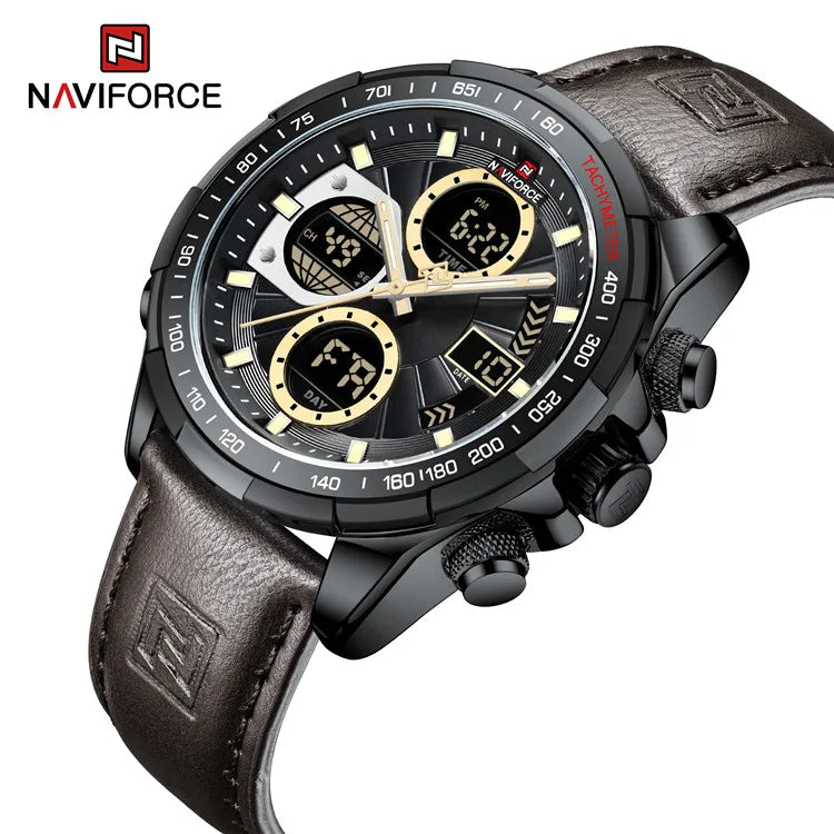 NAVIFORCE 9197 Hot Selling Digital Watch Chronograph Watches for Mens Relojes Digitales Impermeables
