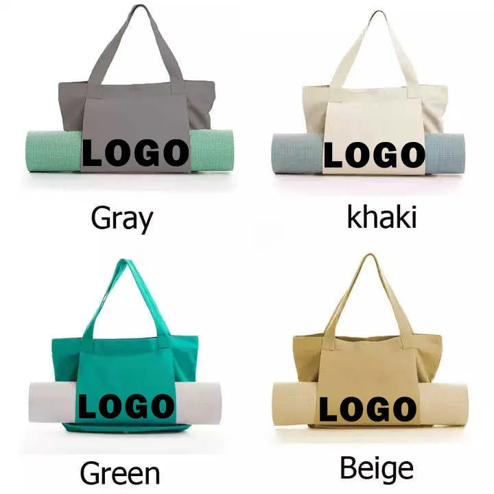 Yoga Pilates Cushion Bag Canvas Handbag Outdoor Exercise Equipment Travel Yoga Shoulder Bag Storage Bag