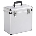 Aluminium Storage DJ Flight Carry Case Vinyl Storage Box with Unique Front Flap Opening | LP Storage Boxes