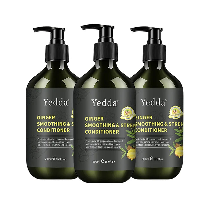 Organic Professional Ginger Hair Conditioner Natural Herbal Deep Conditioning Cream Moisturizing and Soothing