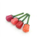 Unique Lip Gloss Tube Rose Shape Pink Red Orange 5ml Liptint Container Liquid Lipstick Empty Lipgloss Packaging