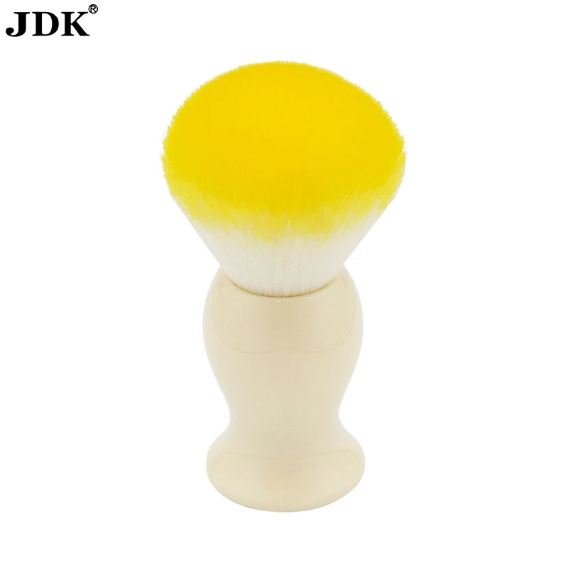 White Small Barber and Salon Brush Neck Cleaning Brush Nylon Hair Shave Brush