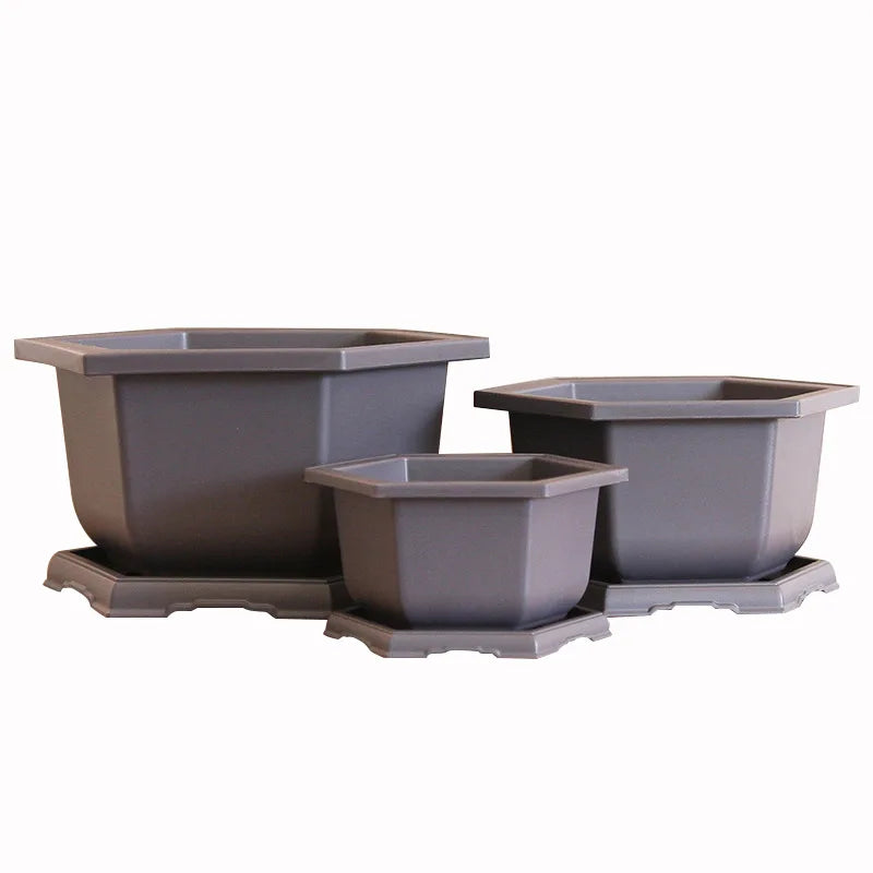 Hexagon Shape Garden Outdoor Big Planters Vegetable Plastic Large Flower Pot of Plants