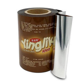 BOPP Heat Seal Roll Film customized logo packaging roll film Custom Printed OPP PE Sachet Plastic Candy Food Packaging Roll Films