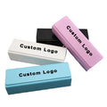 New Fashion Designer Rectangle Glasses Case High-Grade Custom Logo Handmade Pu Leather Sunglasses Case Square Eyeglass Box