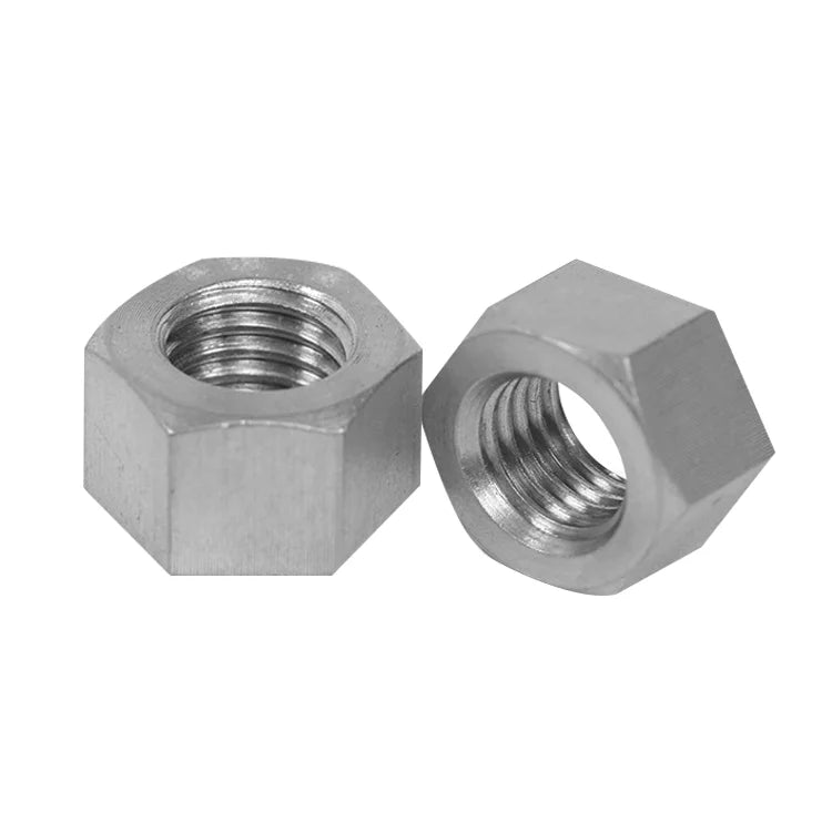 QYX Polished High Strength Hex Left Hand Titanium Nylon Insert Lock Nut for Water Treatment