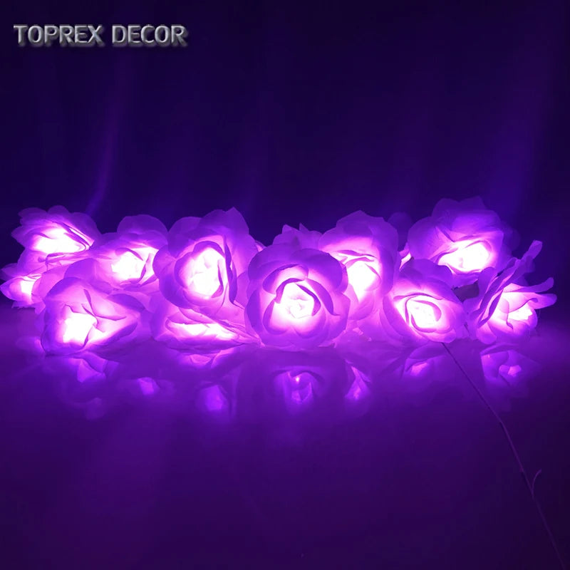Cheap Waterproof Wholesale Factory Direct Led Rose Flower Stem with Light for Valentine's Day and Easter