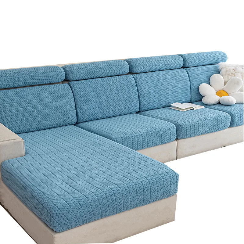 Jacquard Sofa Seat Cushion Cover Protection Custom Size  Multy-color   for Home Protect