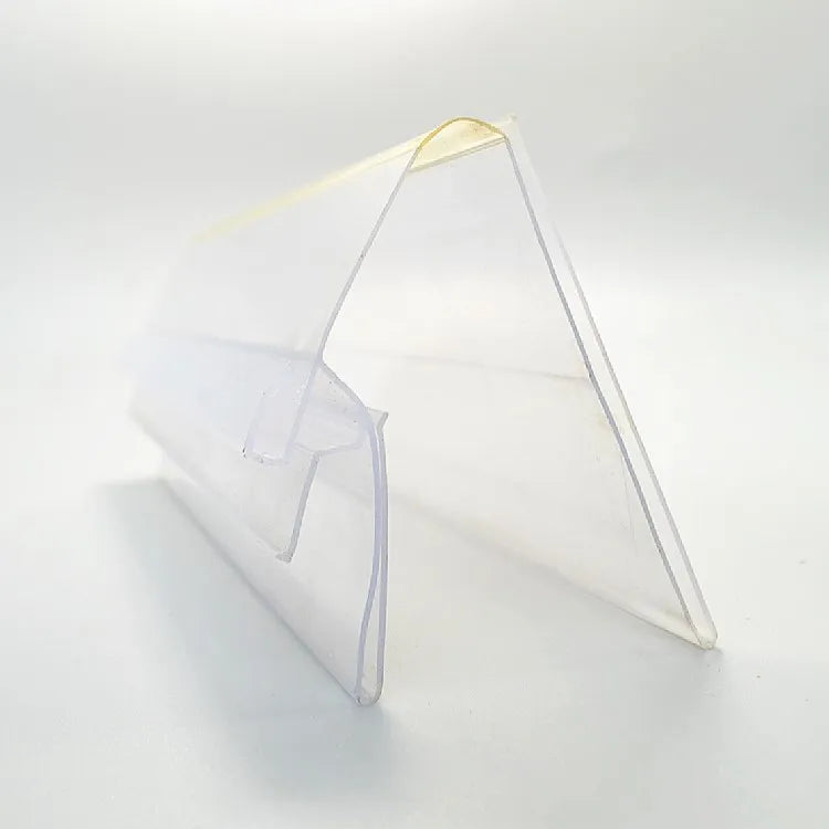 Transparent Extrusion Profile Plastic Strip Price Label Strip Price Label Shelf Talkers of Supermarket Shelves