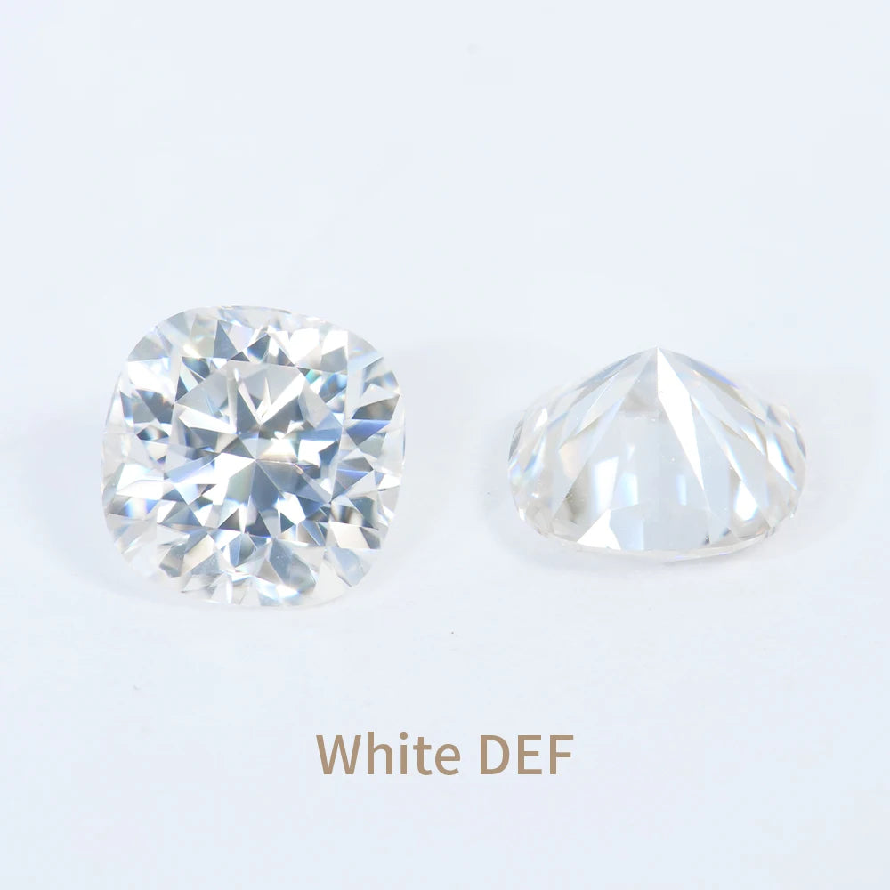 Wholesale 1 Carat Cushion Shape Moissanite Diamond Gems Stone Round D Color with GRA Certificate Loose Moissanite