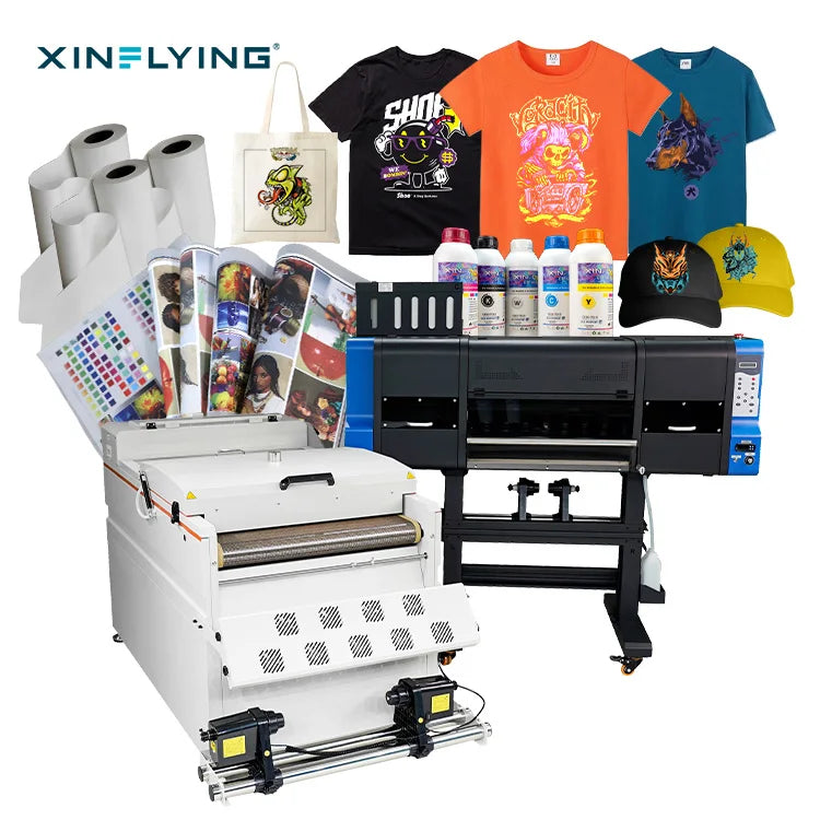 Xin Flying Hot Selling Dtf Printer Dual I3200 60cm 24 Inches Digital Dtf Printing Machine Impresora Dtf 60cm Powder Shaker