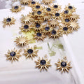 Alloy Six Pointed Star Shape Charms Pendant Micro Rhinestone Star Pendant Charms Jewelry Making Necklace 10pcs/bag