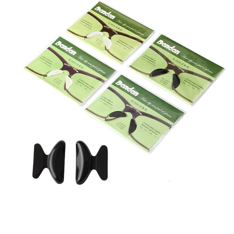 Adhesive Anti-Slip Silicone Butterfly Nose Pads Cushion for Glasses Eyeglasses Sunglasses