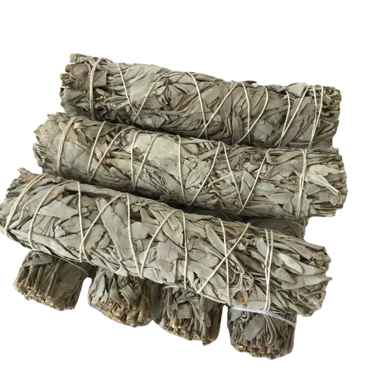 I001 Wholesale Dried Leaves White Sage Smudge Stick for Incense