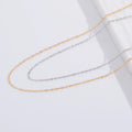 CH021 18/20/24inches Wholesale Rolo Chain 925 Sterling Silver 18k Gold Plated Looped O-ring Chain Chain Necklace for Pendant