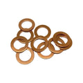 Artein M10 Copper Internal Tooth Bonded Stamping Shim Washers Bronze Metal Steel Sealing Plain Finish Internal Tooth Style