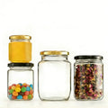 Empty Classic Round Glass Jar Screw Cap 45ml 100ml 120ml 150ml 200ml 250ml 300ml 350ml 450ml 500ml 730ml