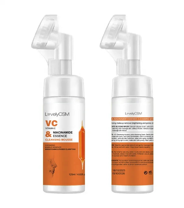 OEM Customized Deep Cleansing Face Wash Private Label Black Head Remover 120ml Oily Vitamin C Aloe Vera Cream Foam Daily Use Dry