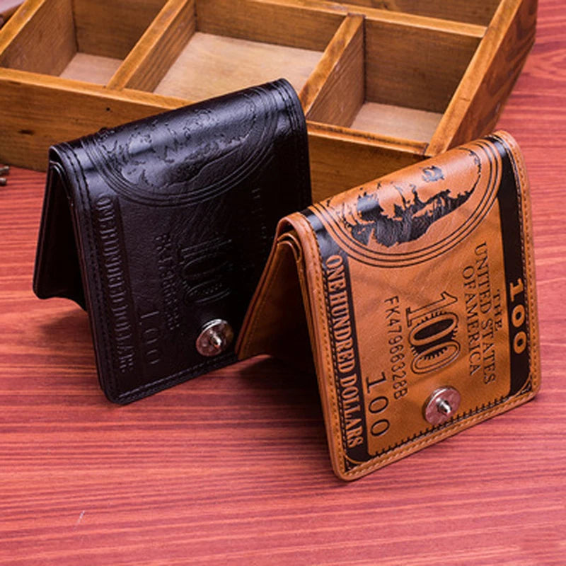 Fashion Hot Sale Fashion Novelty Gift Pu Leather United States 100 Dollar Bill Wallet