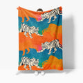 Best Quality Portable Custom Fleece Blanket Throws with Logo Microfiber Sherpa Coral Fleece Blankets