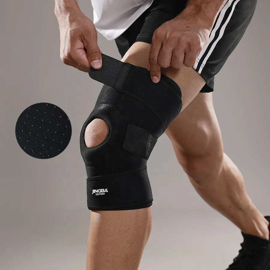 VBOSi 1 Piece Breathable Adjustable Knee Pad Support Patella Stabilizer with Ventilation Holes for Basketball MegaBDM