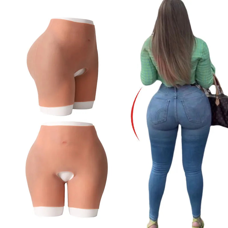 Silicone Big Buttocks Push up Shapewear Enhancing Pants Booty Lifting African Woman Plus Size Shaper Cosplay Silicone Panties