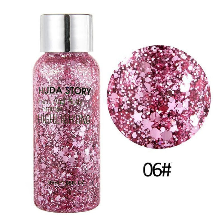 Newly Released Mixed Glitter Valentine DIY Makeup Cosmetic Powder Colorful Fabric Eyeshadow Gel Nail Face Hair Haircare Products