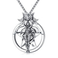 Hot Selling Fine Jewelry 925 Sterling Silver Vintage Design Goddess Lilith Amulet Pendant Necklace for Women or Men