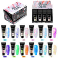 12pcs Different Colors Acrylic Nail Set Kit Extension Professional Supplies Clear Acryl Polish Poly Gel Private Label Poly Gel