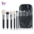 Lilywild Private Label Silver 10pcs Makeup Brush High End Make up Brush Unbranded Makeup Brush Set With Bag