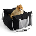 Customize Pet Backseat Cover Waterproof Portable Travel Small Dog Car Booster Armrest Middle Center Console Seat with Belt