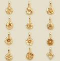 DIY High-quality Stainless Steel Charm Jewelry December Flower Pendant Accessories