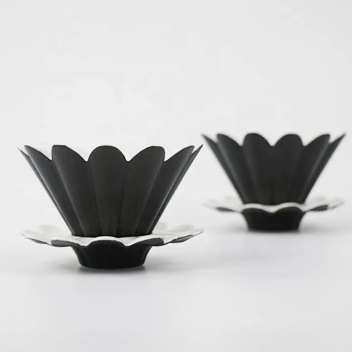 Cone Shape Ceramic Handled Coffee Dripper Flower Dripper Filtro De Cafe Tea Accessories for Coffee Maker Drip Filter