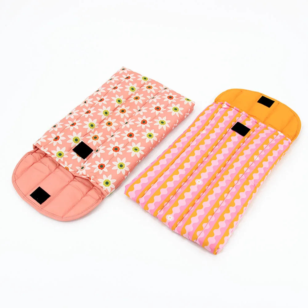 Nylon Quilted Laptop Bag Small Case Puffy Laptop Sleeve Style Briefcase Sleeve Case Tablet Bag Custom Laptop Sleeve